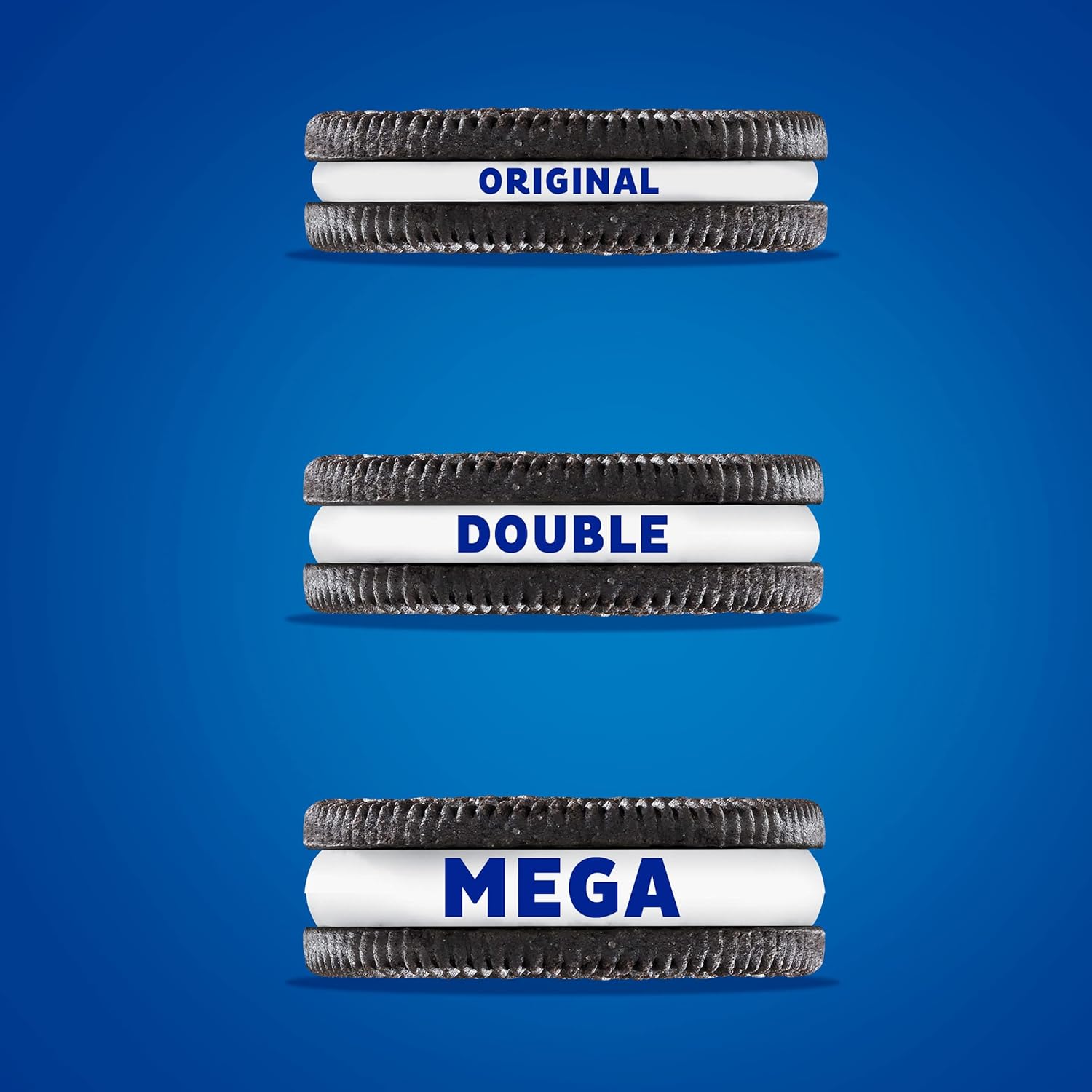OREO Mega Stuf Chocolate Cookies – Bulk Road Trip Snack and Outdoor Adventure Treat, Resealable 17.6 oz Pack