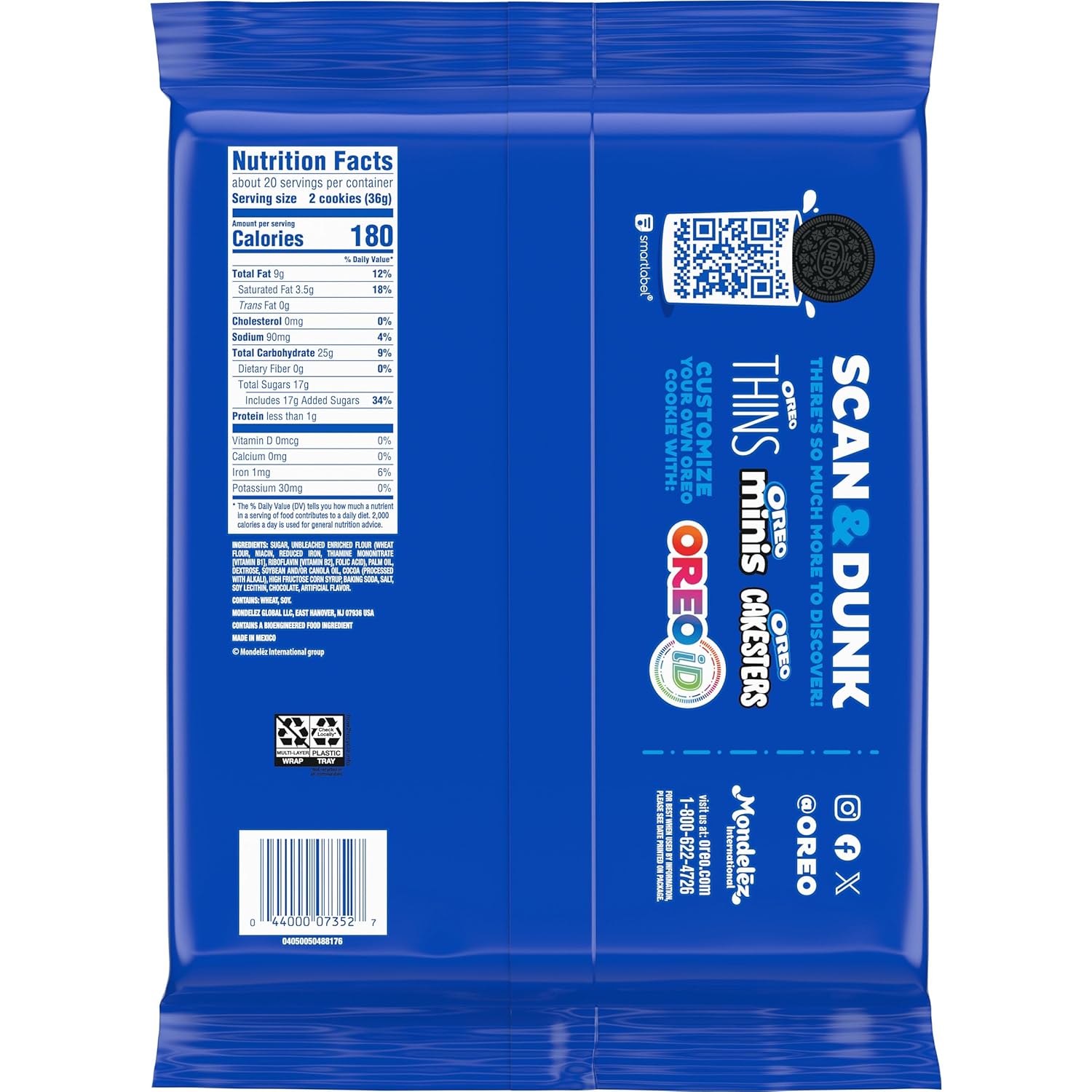 OREO Mega Stuf Sandwich Cookies, Bulk 25.35 oz – Shared Kitchen Staple for Remote Team Snack Stash