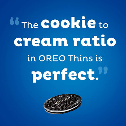 OREO Thins Original Wafer Cookies – Grab-and-Go Desk Snack for Focused Afternoons and Coffee Breaks