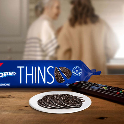 OREO Thins Original Wafer Cookies – Grab-and-Go Desk Snack for Focused Afternoons and Coffee Breaks