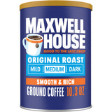 Maxwell House Original Roast Ground Coffee – Intentional Morning Brew, 10.3 oz Uncomplicated Ground Coffee for Daily Use