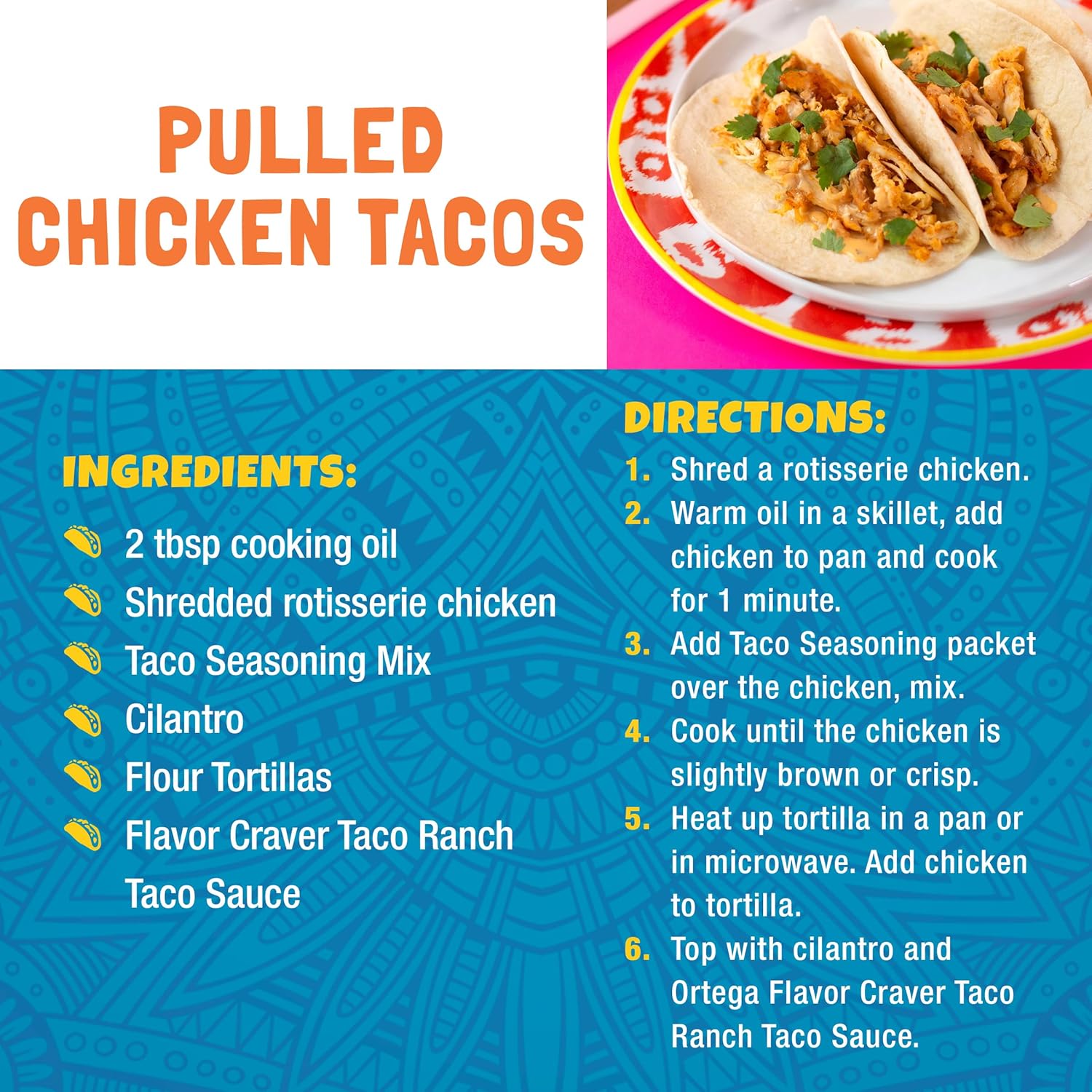 Ortega Taco Seasoning Bulk 24 oz, Mild and Kid-Approved Blend for Family Taco Tuesdays