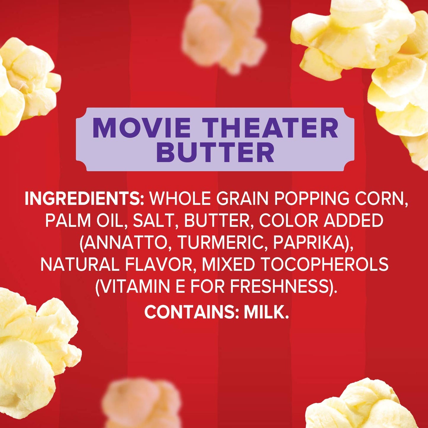 Orville Redenbacher's Microwave Popcorn + Tub, Movie Theater Butter – Stocking Stuffer for Streaming Enthusiasts