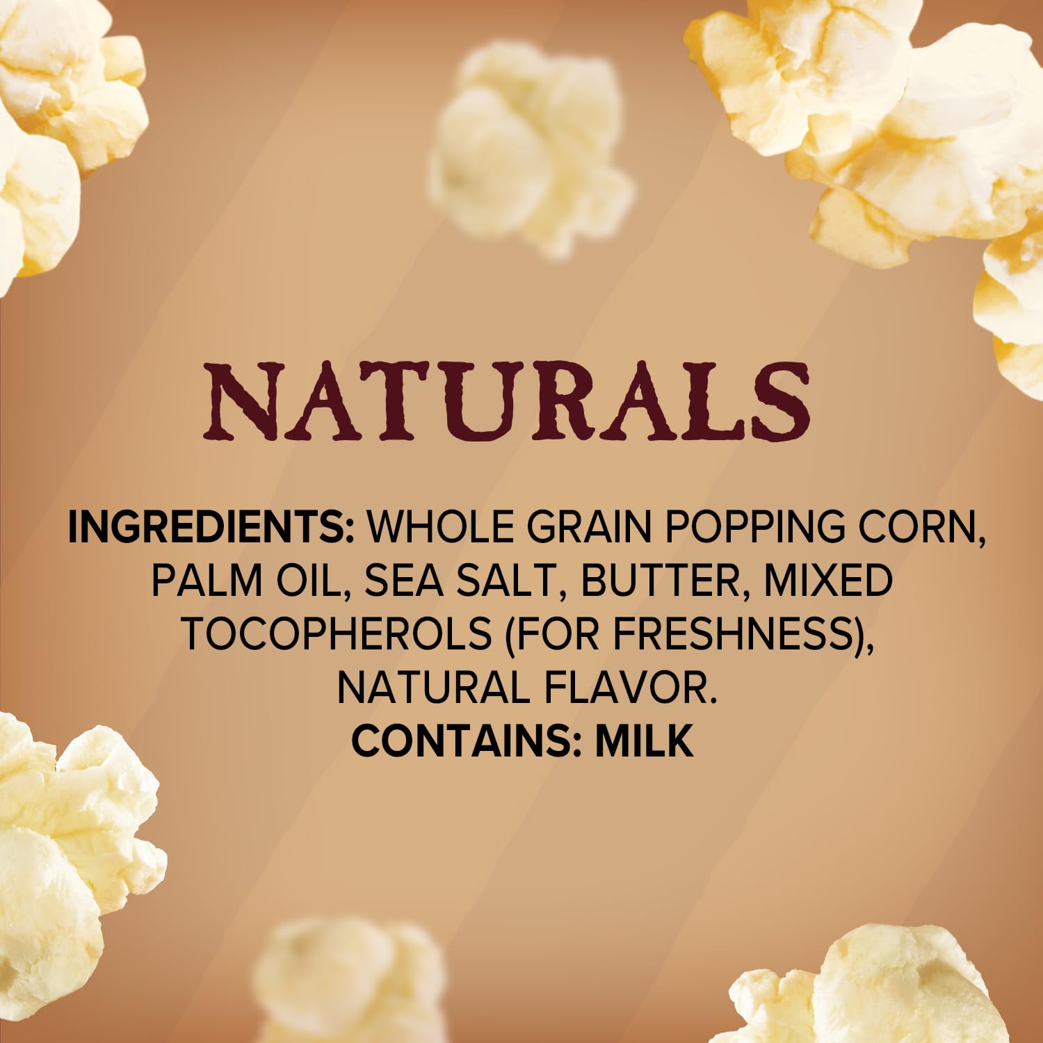 Orville Redenbacher's Naturals Popcorn – Playroom Movie Night Snack, No Artificial Dyes Single-Serve Bags, 6-Count