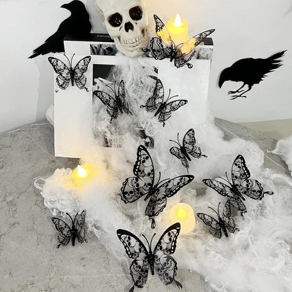 Outdoor Halloween Bat Decor – 72 Pcs 3D PVC Bat Stickers Weather Resistant for Patio, Front Yard, and Trick or Treat Station