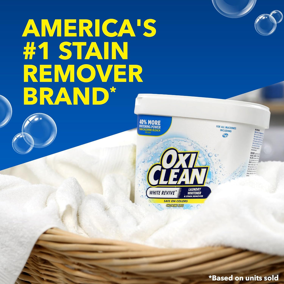 OxiClean White Revive Laundry Whitener Power Paks 24 Count Uncluttered Whitening for Less Is More Apartment Laundry Areas