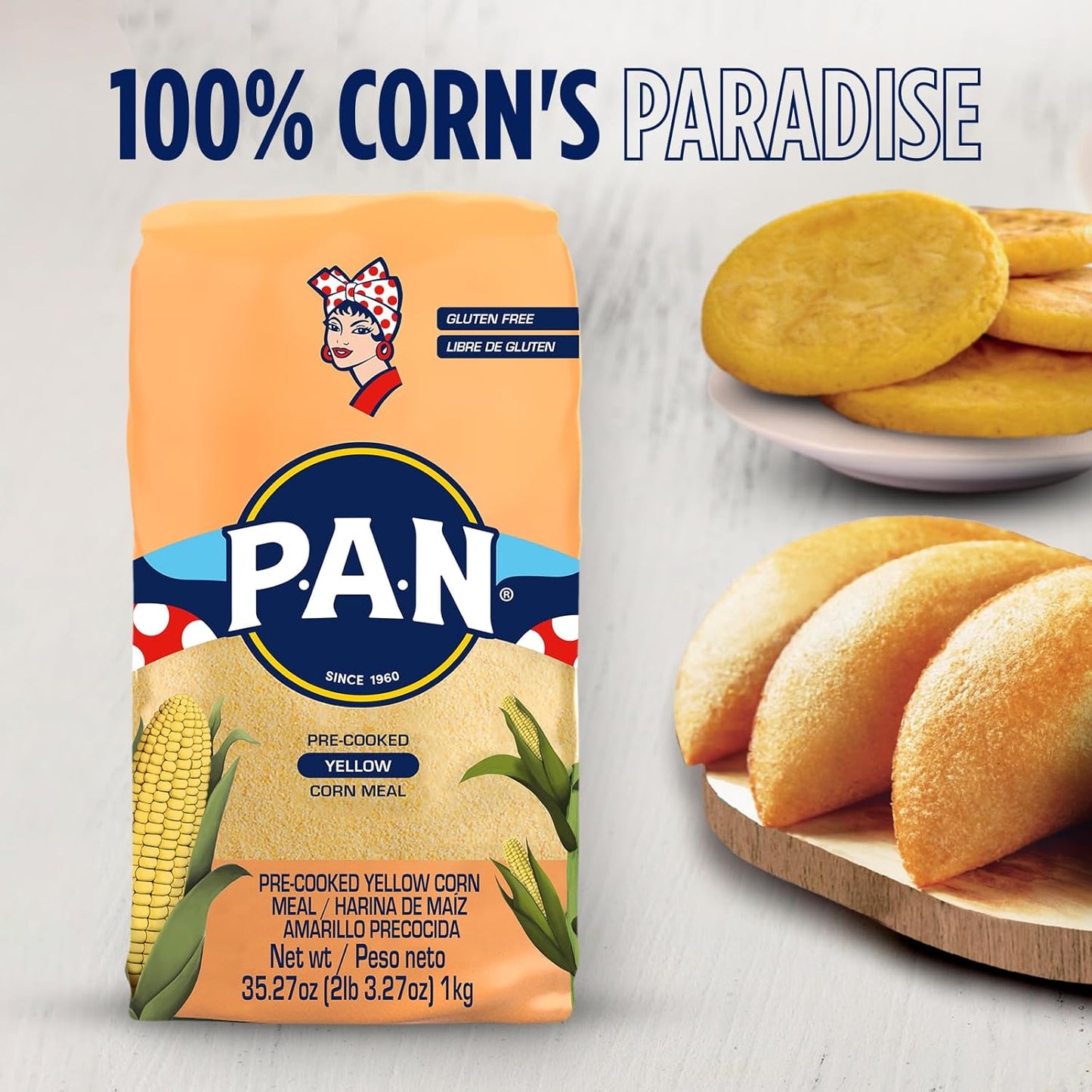 P.A.N. Yellow Corn Meal – Clean Label Pre-Cooked Corn Meal for Stress-Free Family Dinners