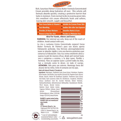 Palmer's Cocoa Butter Concentrated Cream – Wind and Sun Repair Balm for Poolside, Beach, and Open-Air Gatherings