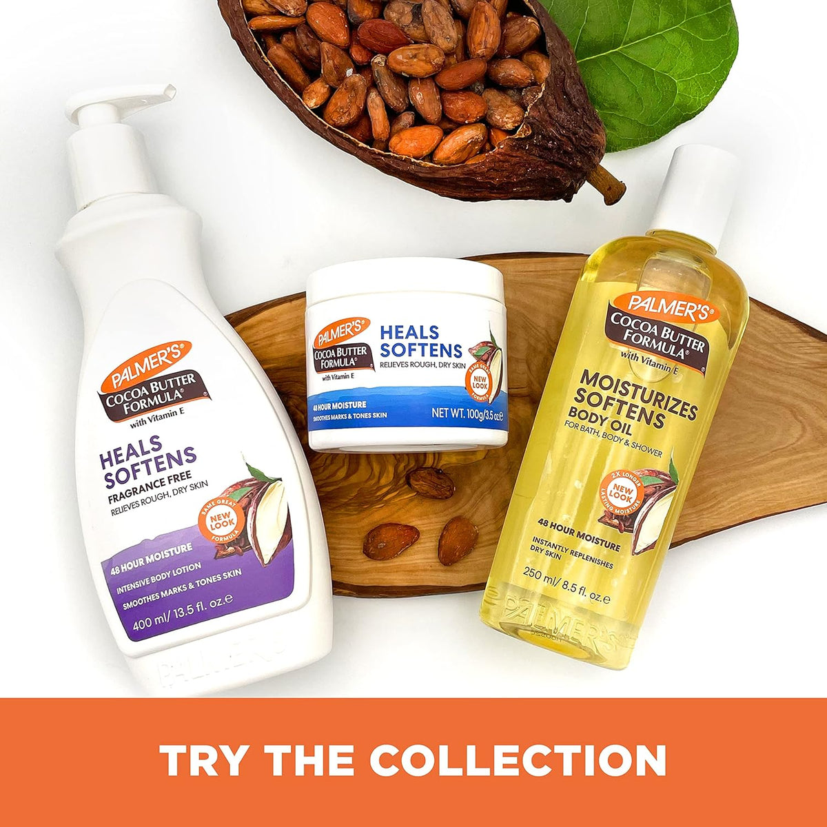 Palmer's Cocoa Butter + Vitamin E Lotion – Nightly Wind-Down Moisturizing Ritual for Sensitive Skin, 13.5 Fl Oz, Pack of 3