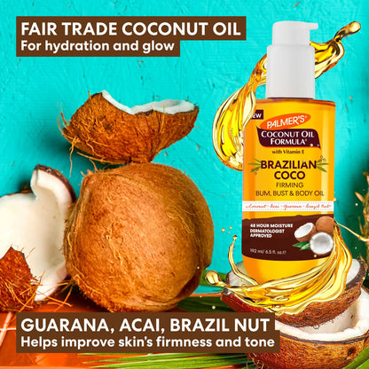 Palmer's Coconut Firming Body Set – Family-Safe Body Care with Mineral Oil-Free, Vegan Ingredients