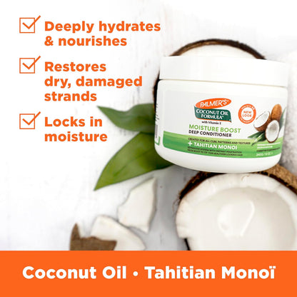Palmer's Coconut Oil Formula Conditioner — Cruelty-Free, Dye-Free Moisture Treatment for Worried Parents, 12 Fl Oz