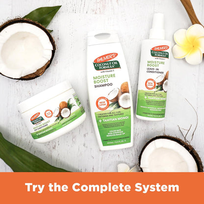 Palmer's Coconut Oil Formula Conditioner — Cruelty-Free, Dye-Free Moisture Treatment for Worried Parents, 12 Fl Oz