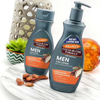 Palmer's Men's 3-in-1 Face & Body Lotion – Streamlined Morning Routine Lotion for Capsule Grooming