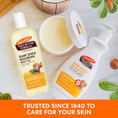 Palmer's Raw Shea Body Oil – Dermatologist-Tested Sensitive Skin Care Gift Set, Housewarming & Mother's Day Pick