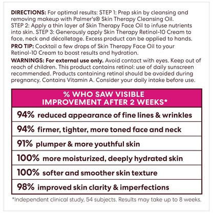 Palmer's Retinol Hyaluronic Acid Cream – Refined 10-Oil Facial Moisturizer for Upscale Dressing Table Styling