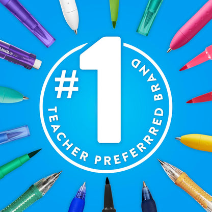 Paper Mate Flair 0.7mm Medium Point Black Pens Pack of 12 for Bullet Journaling Planner Spread and Daily Task Tracking