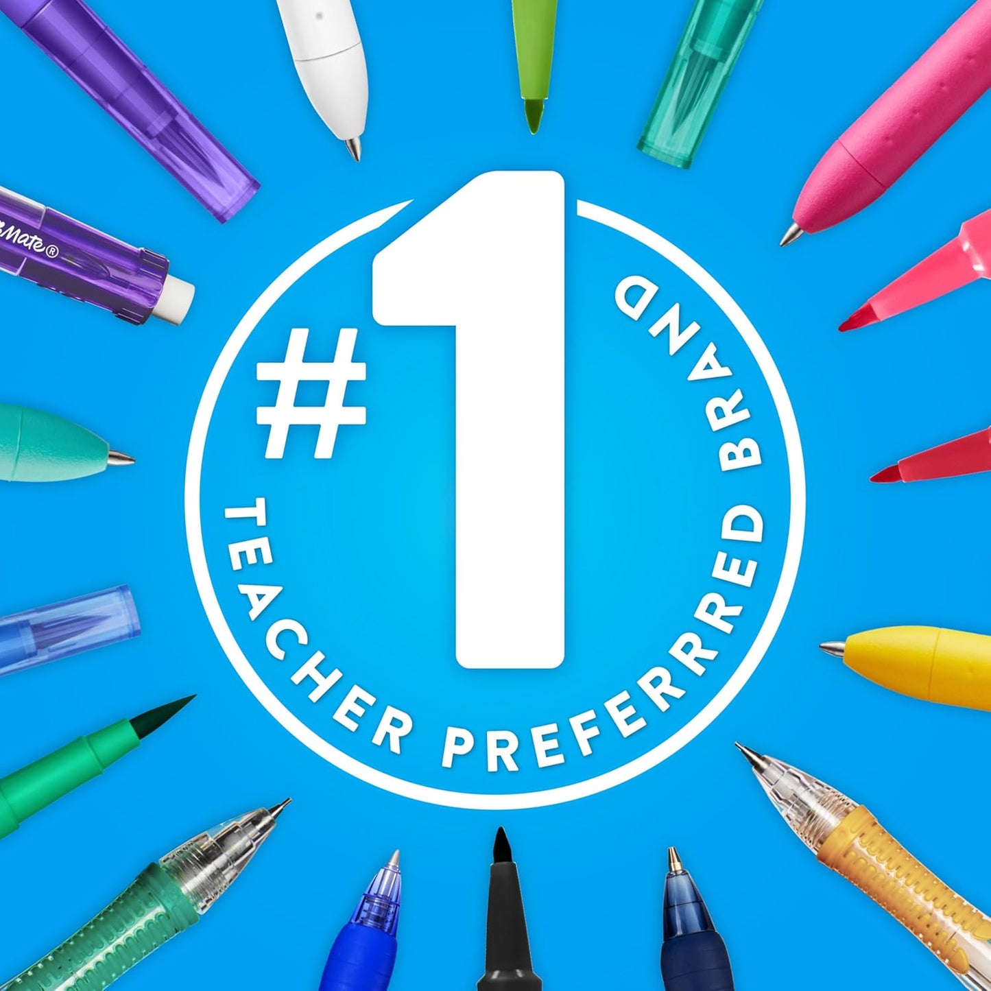 Paper Mate Flair Felt Tip Pens in Vivid Purple – 0.7mm Quick-Dry Medium Point for Desk Workflow and Planners