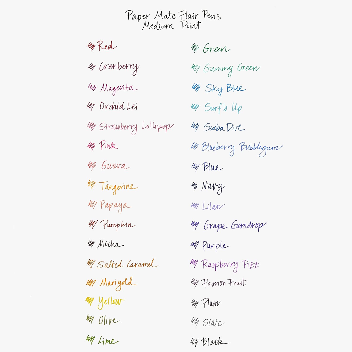 Paper Mate Flair Medium Point 0.7mm Red Pens – Creative Birthday Gift for Students, Teachers, and Artists
