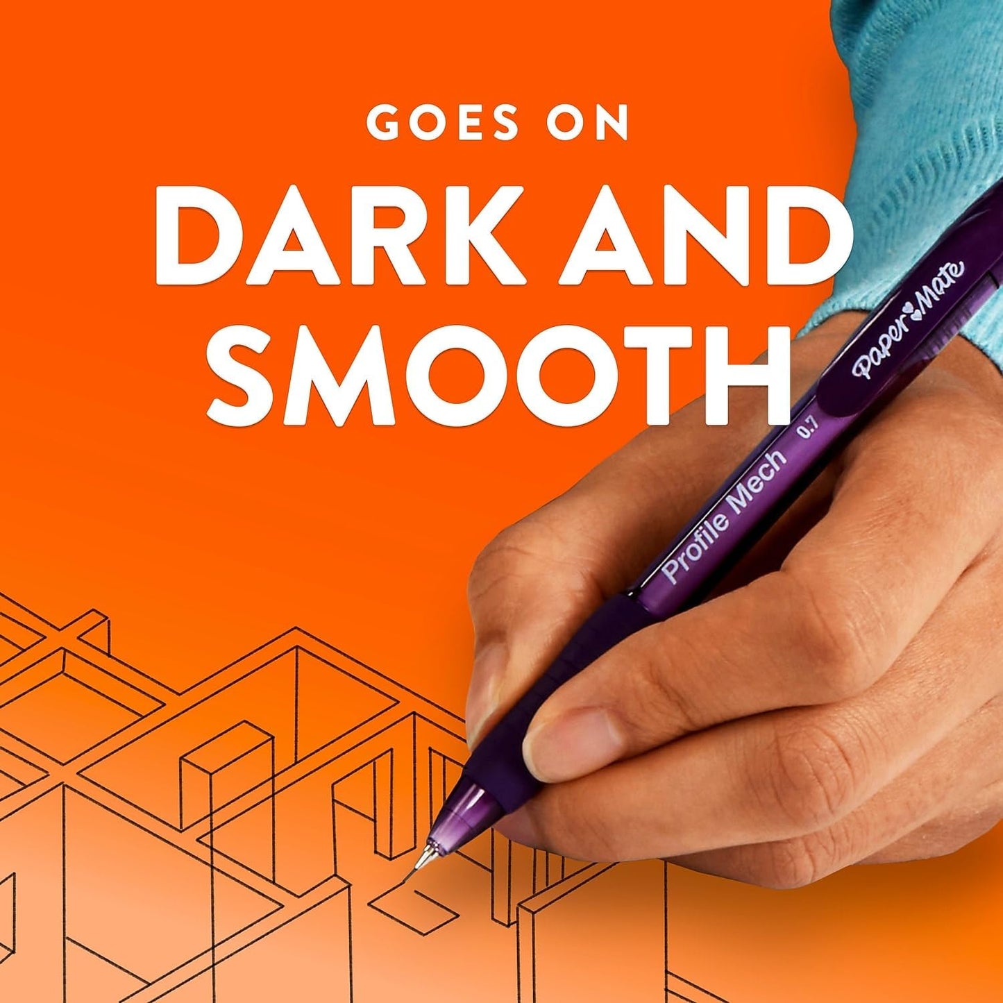 Paper Mate Profile Mech Mechanical Pencil 0.7mm – Thoughtful Stationery Gift for Artists, Designers, and Sketchers