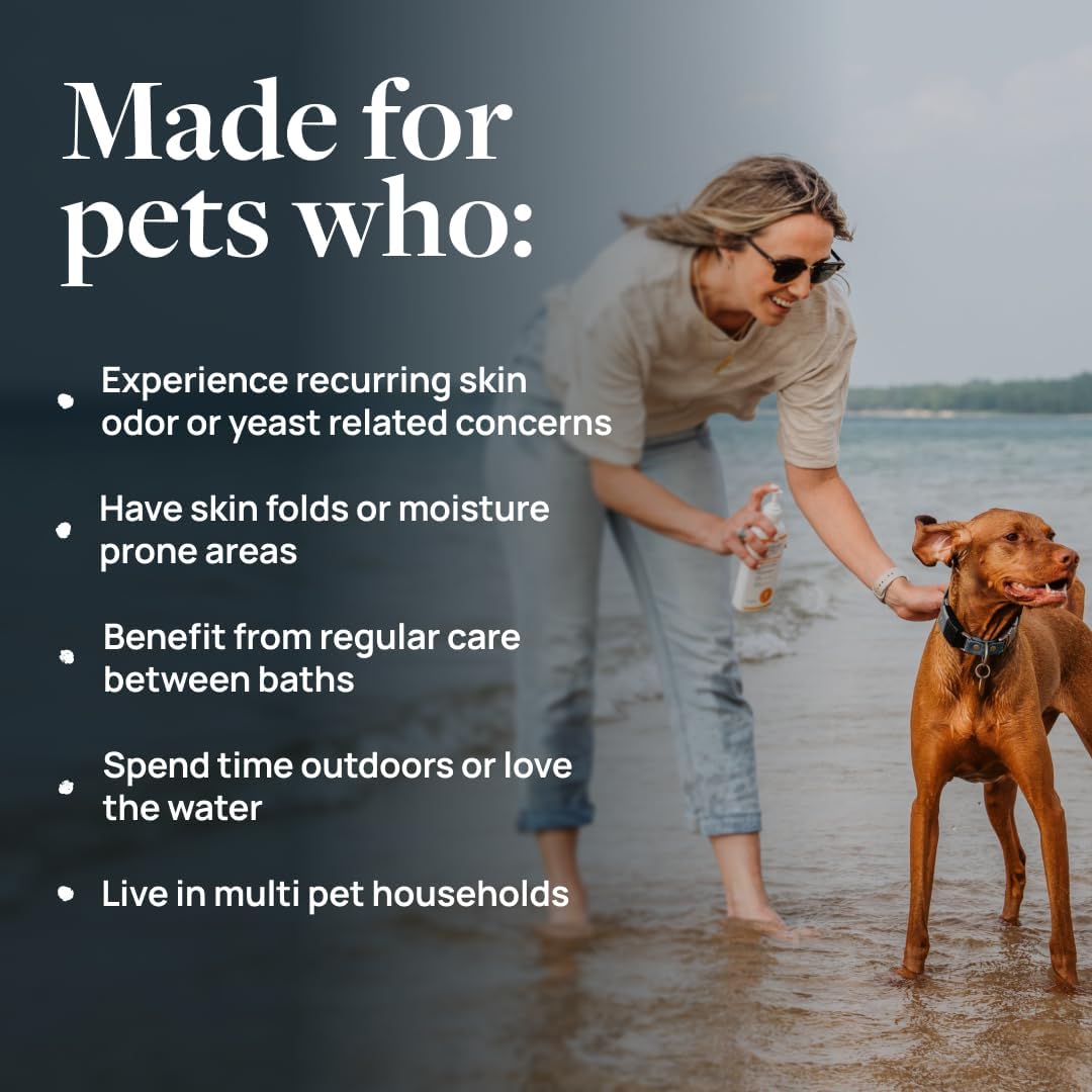 paraben-free and soap-free formulation safe for cats and dogs over 12 weeks of age