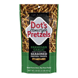 Dot's Pretzels Parmesan Garlic Pretzel Twists – Safe, No-Mess Lunchbox Snack for Children, 1.6oz Single-Serve Pack of 10