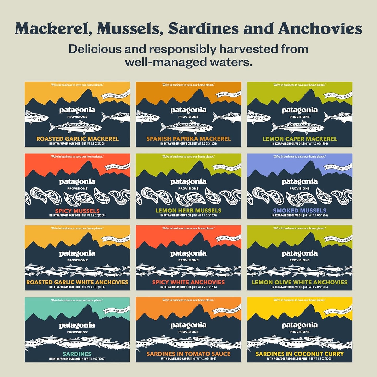 Patagonia Provisions Mussels in Olive Oil – Ready to Eat Snack for Road Trip Cooler