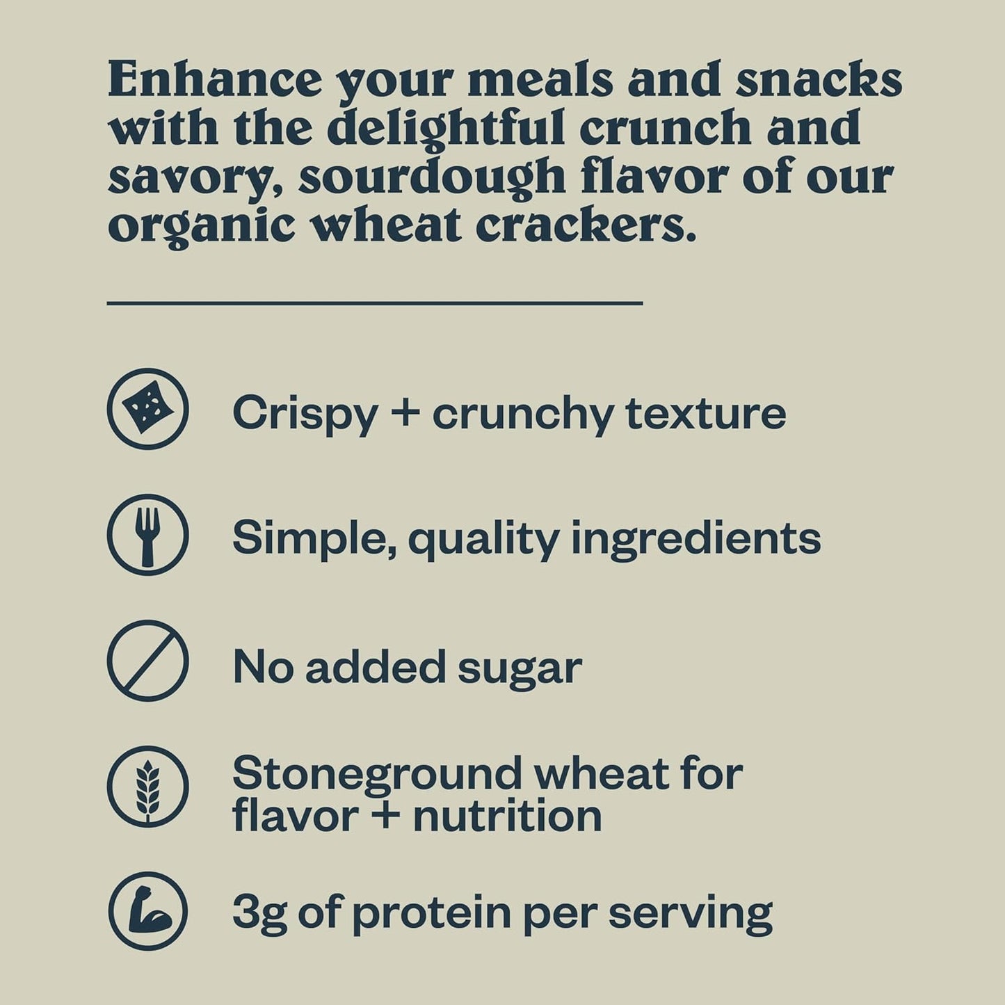 Patagonia Provisions Sourdough Crackers – Plant Protein Snack for Clean-Eating Lunches and Self-Care Snack Plates