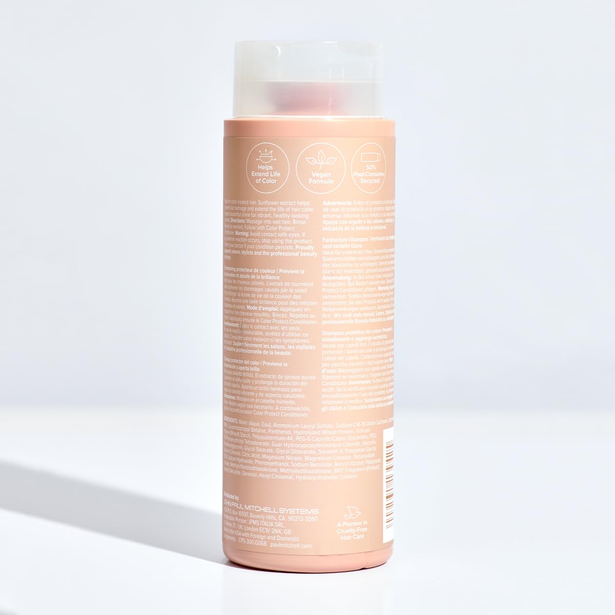 Paul Mitchell Color Protect Shampoo – Intentional Everyday Wash for Dyed Hair, Clutter-Free Bathroom Haircare
