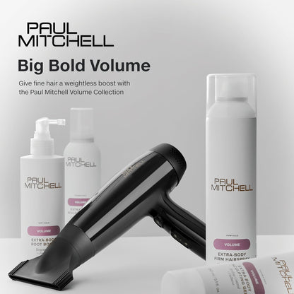 Paul Mitchell Extra-Body Firm Hairspray – Camping and Festival Ready Volume Spray, Wind and Humidity Resistant Hold, 9.5 oz