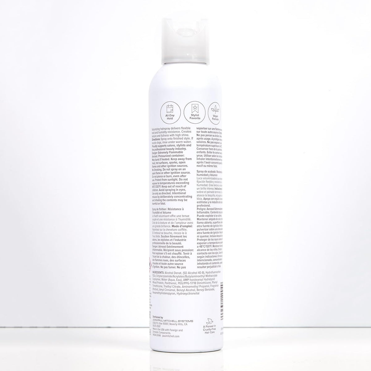 Paul Mitchell Extra-Body Hairspray — High-End Styling Essential for Humidity Control, Vegan Clean Beauty