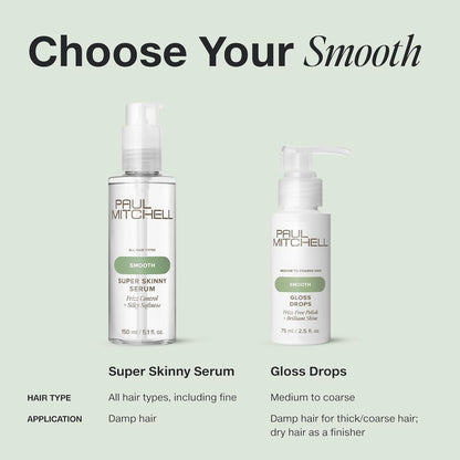 Paul Mitchell Super Skinny Serum Blowout Primer – Ingredient-Conscious Heat Protectant for the Eco Bathroom, Gluten-Free Color-Safe Smoothing for Wellness Routines