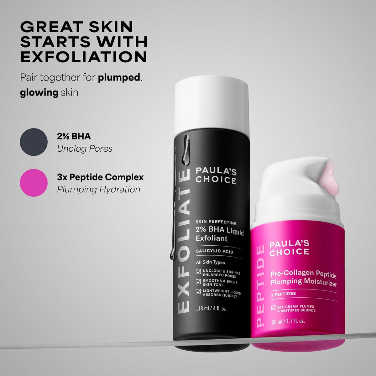 Paula's Choice Pro-Collagen Peptide Face Cream – Holiday Self-Care Gift Set Staple for Her, 1.7 Fl Oz