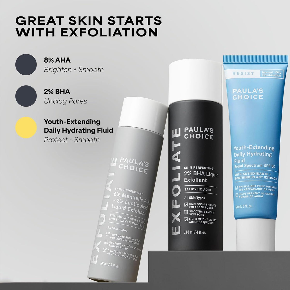 Paula's Choice RESIST Oil-Free Face Fluid with SPF 50 – Sweat-Resistant Sun Protection for Open-Air Workouts and Runs