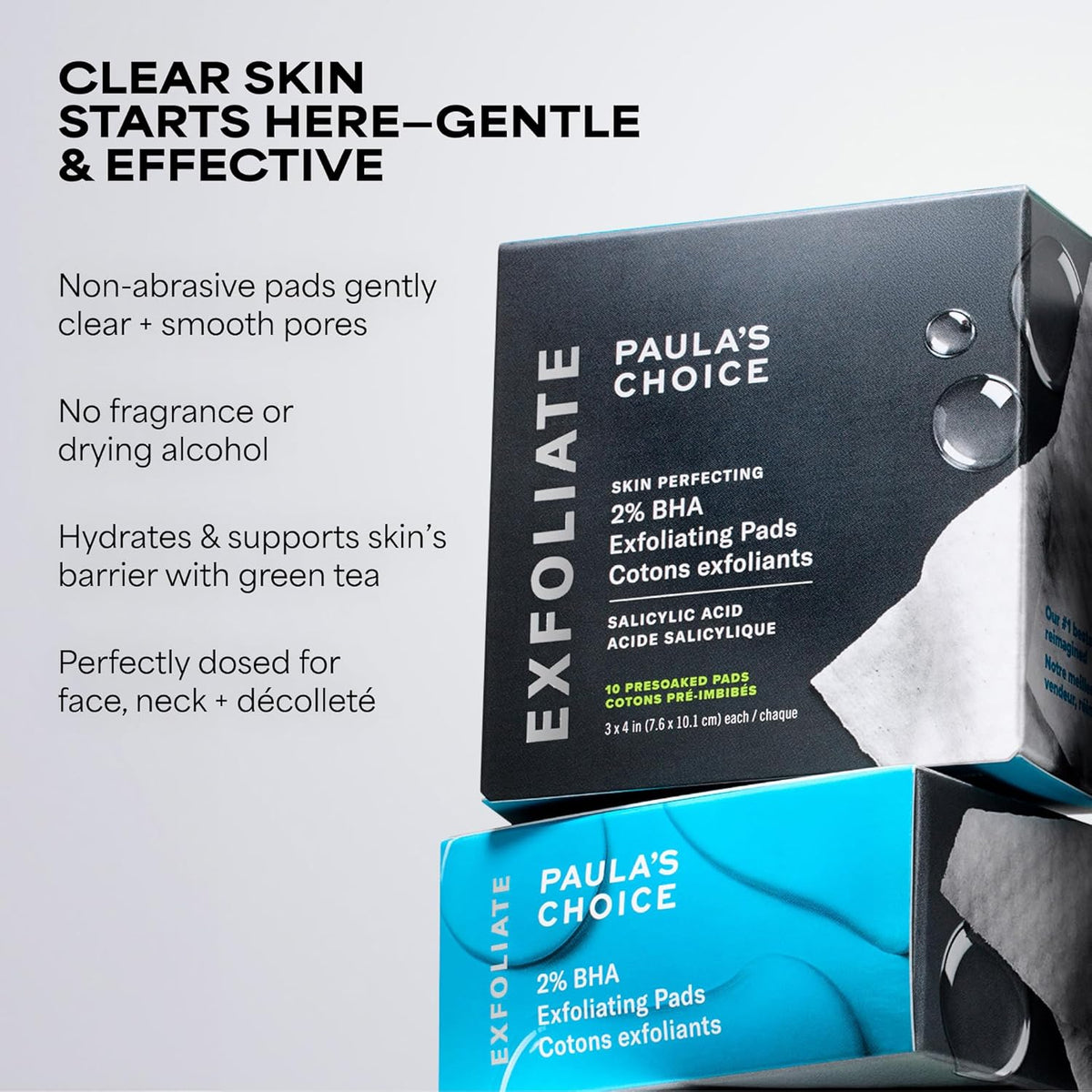 Paula's Choice SKIN PERFECTING 2% BHA Exfoliating Pads - Holiday Gift Set for the Skincare Enthusiast