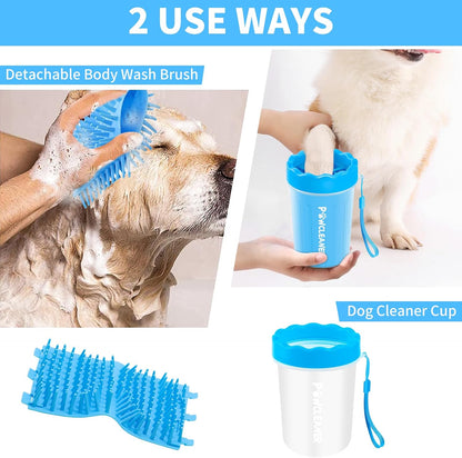 PawTech 7-Piece Pet Care Bundle – Time-Saving Grooming System for Working Dog Owners, Wash Brush and Dry in One Pass