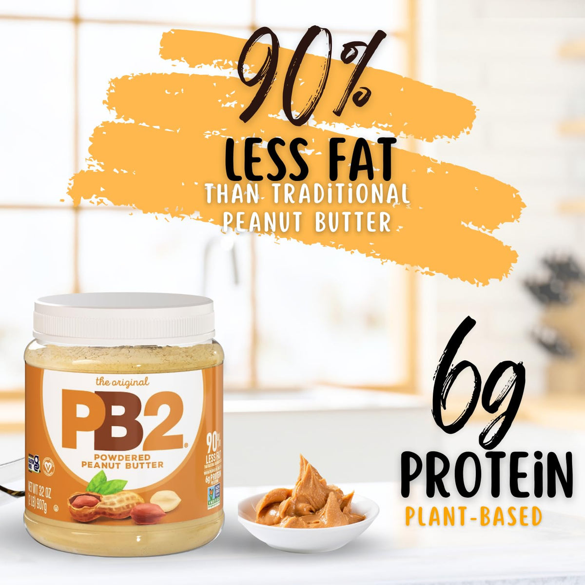 PB2 Powdered Chocolate Peanut Butter with Cocoa – Holiday Gift Jar for the Plant-Based Home Cook