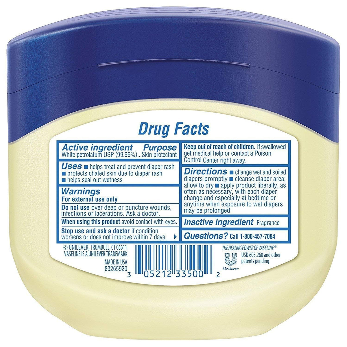 pediatrician-recommended barrier protection against diaper rash