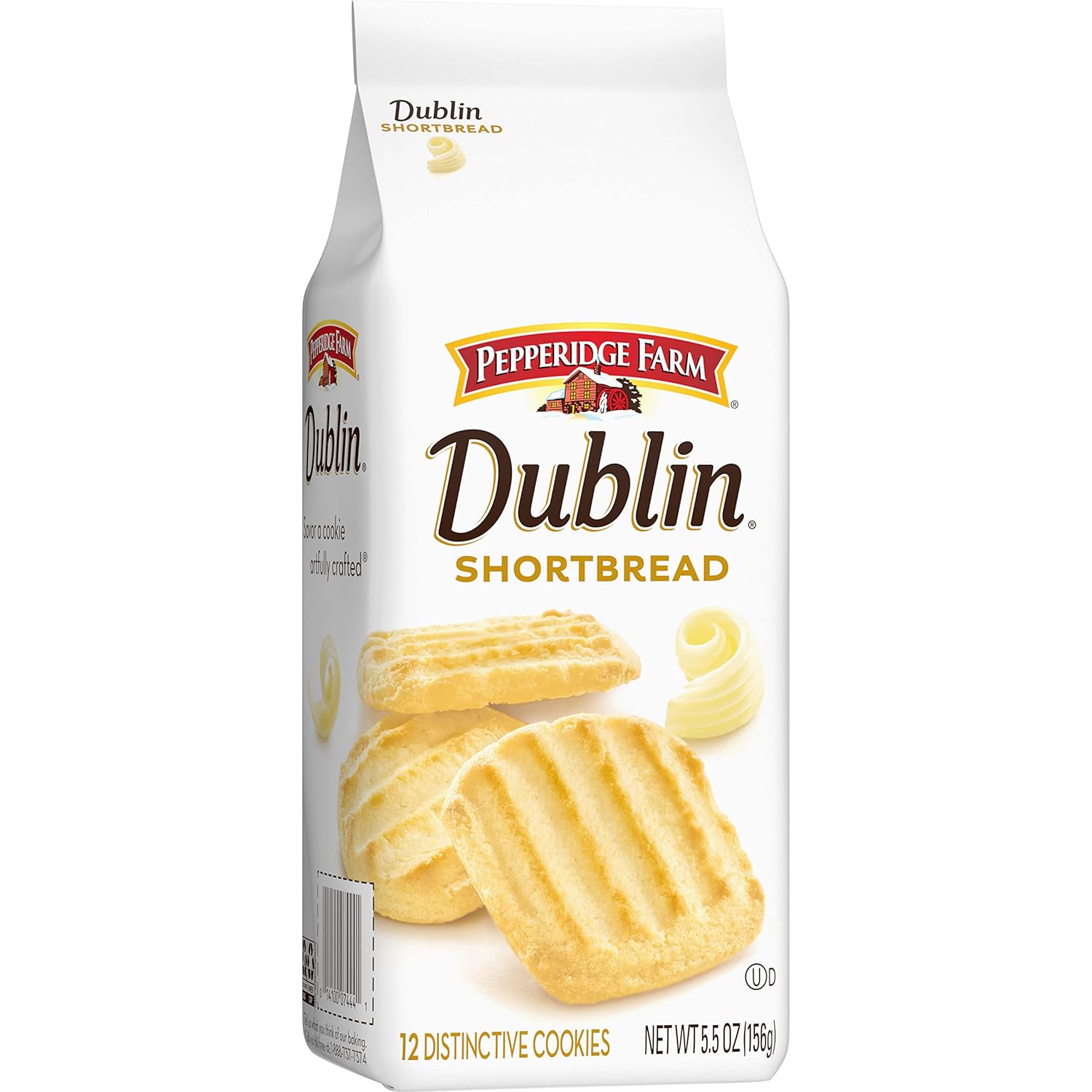 Pepperidge Farm Dublin Shortbread Cookies – Self-Care Treat for Quiet Mornings, Buttery Shortbread with a Hint of Milk