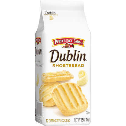 Pepperidge Farm Dublin Shortbread Cookies – Self-Care Treat for Quiet Mornings, Buttery Shortbread with a Hint of Milk