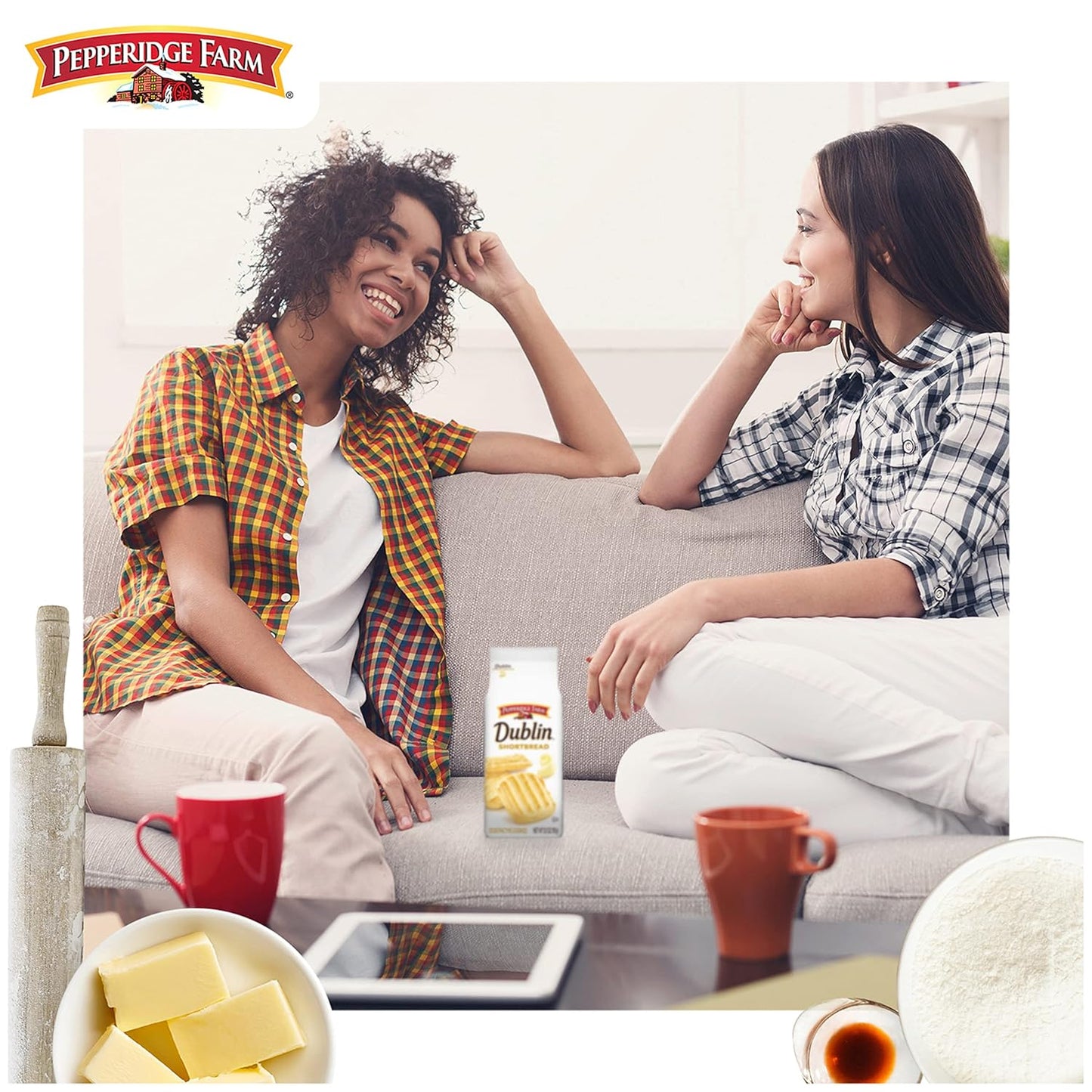 Pepperidge Farm Dublin Shortbread Cookies – Self-Care Treat for Quiet Mornings, Buttery Shortbread with a Hint of Milk