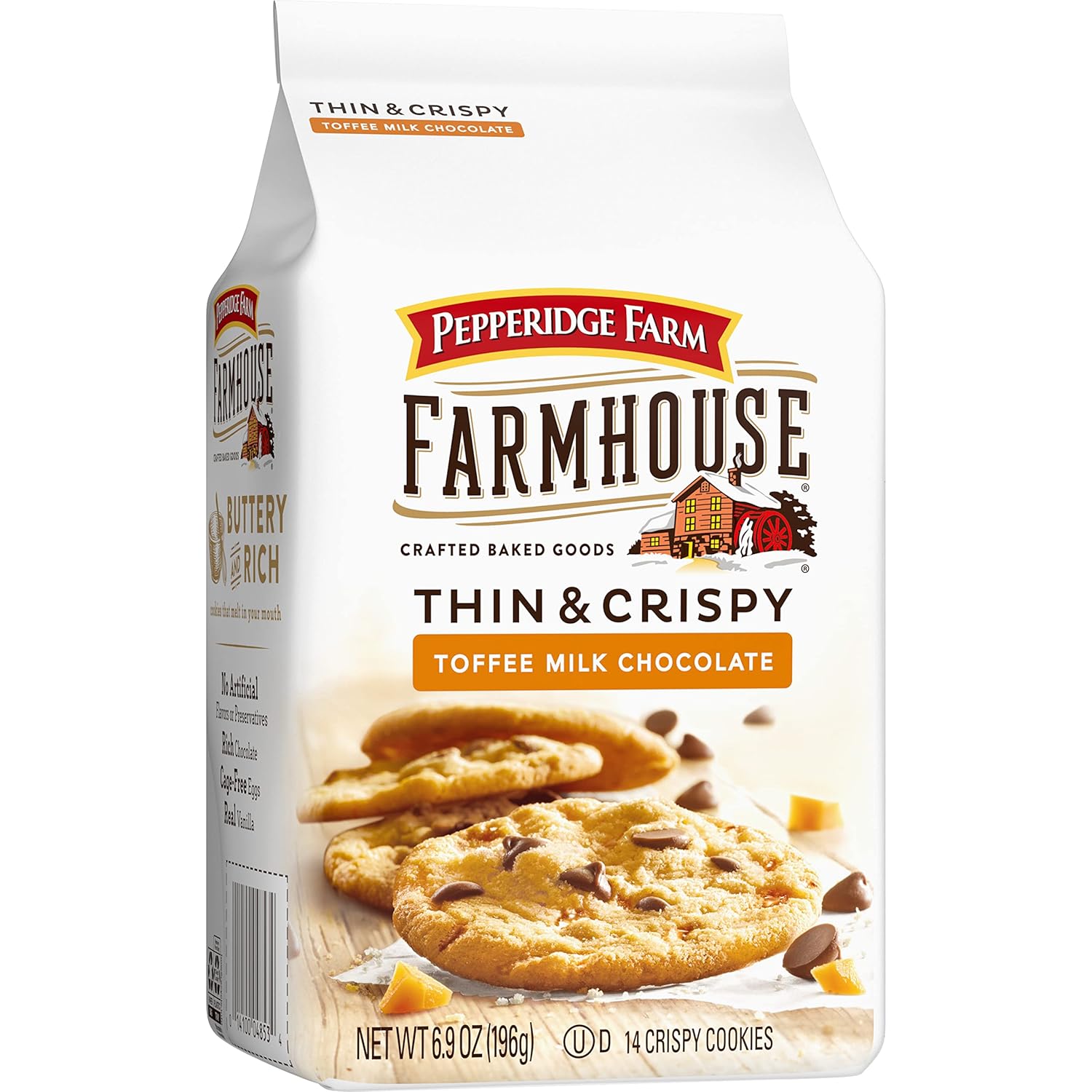 Pepperidge Farm Farmhouse Thin & Crispy Cookies – Mindful Sweet Craving Fix, Made with Real Butter and Vanilla