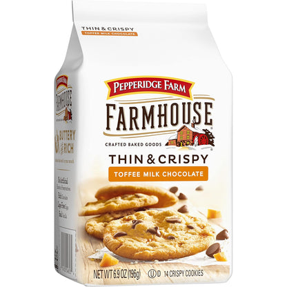 Pepperidge Farm Farmhouse Thin & Crispy Cookies – Mindful Sweet Craving Fix, Made with Real Butter and Vanilla