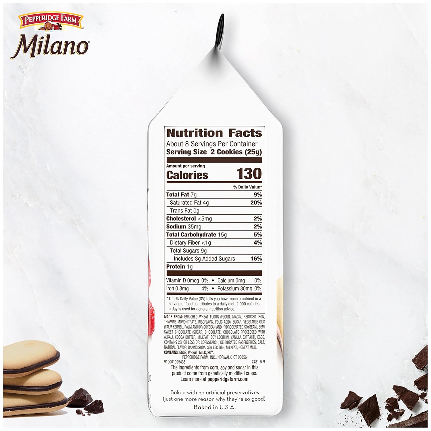 Pepperidge Farm Milano Cookies – Premium Gourmet Dessert Cookies for Elevated Home Entertaining, 6 oz Bag