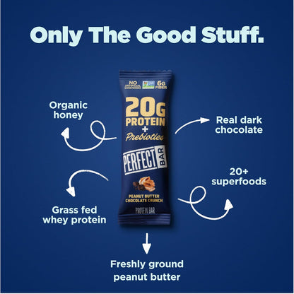 Perfect Bar Chocolate Peanut Butter Protein Bar – Gourmet Pantry Essential for the Discerning Health Enthusiast, Refrigerated Freshness
