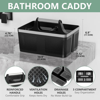 perforated grid pattern on all sides and bottom for 360-degree drainage