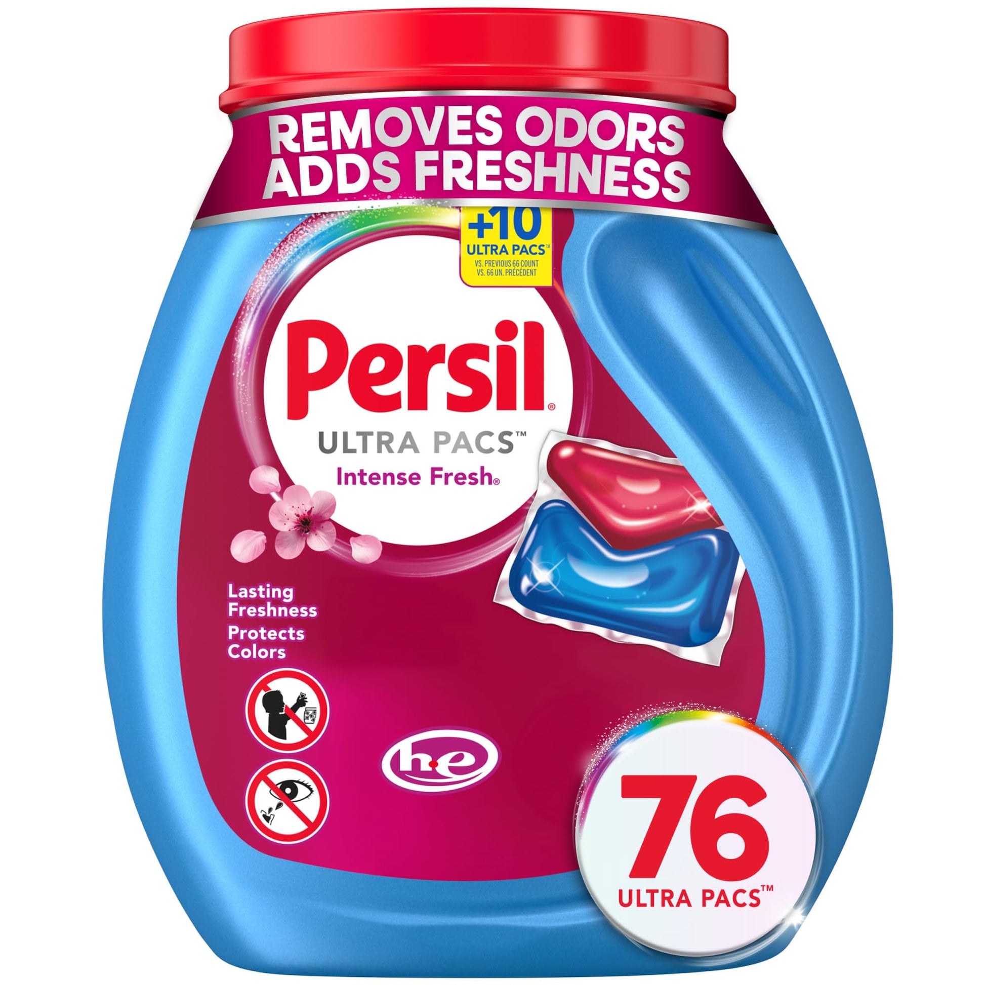 Persil Ultra Pacs Intense Fresh Laundry Detergent – Calming Laundry Ritual for Shared Household Mudroom, Premium Intense Fresh Scent 100 Pacs