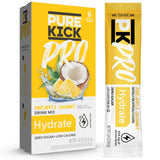 PURE KICK PRO Hydration Electrolyte Drink Mix – Portable BCAA Powder for Hiking and Trail Recovery, Pineapple Coconut
