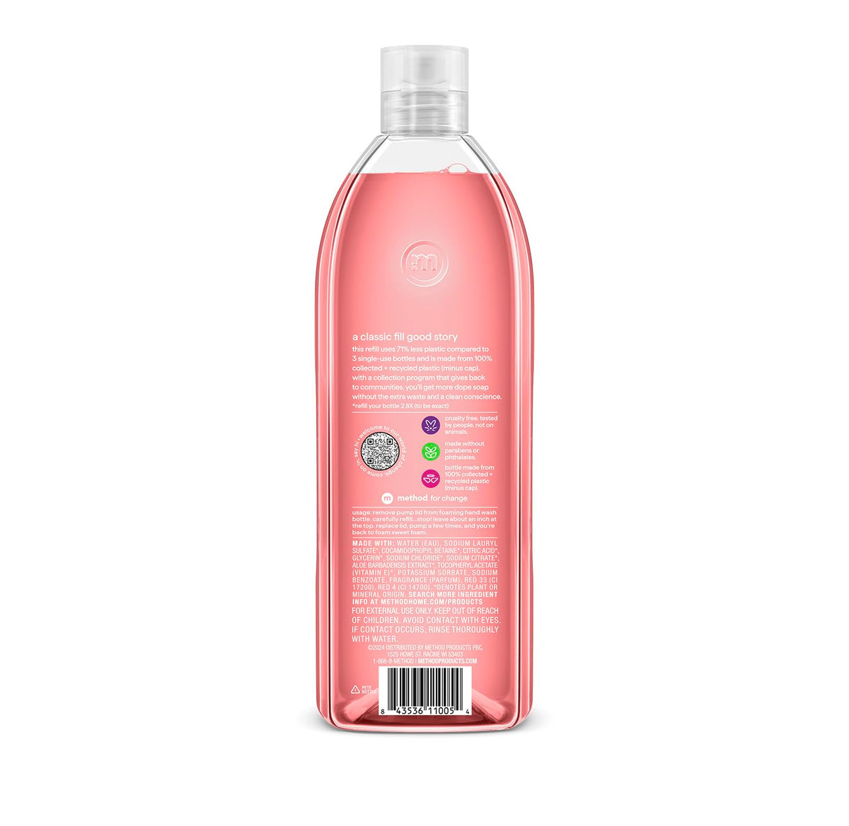 pink grapefruit foaming formula with hydrating cleansers
