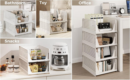 Pinkpum Modular Storage Drawers – Family-Friendly Toy and Craft Supply Sorter for Kids' Bedrooms