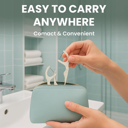 Plant-Based Dental Floss – Understated, Zero-Plastic Design for the Capsule Bathroom